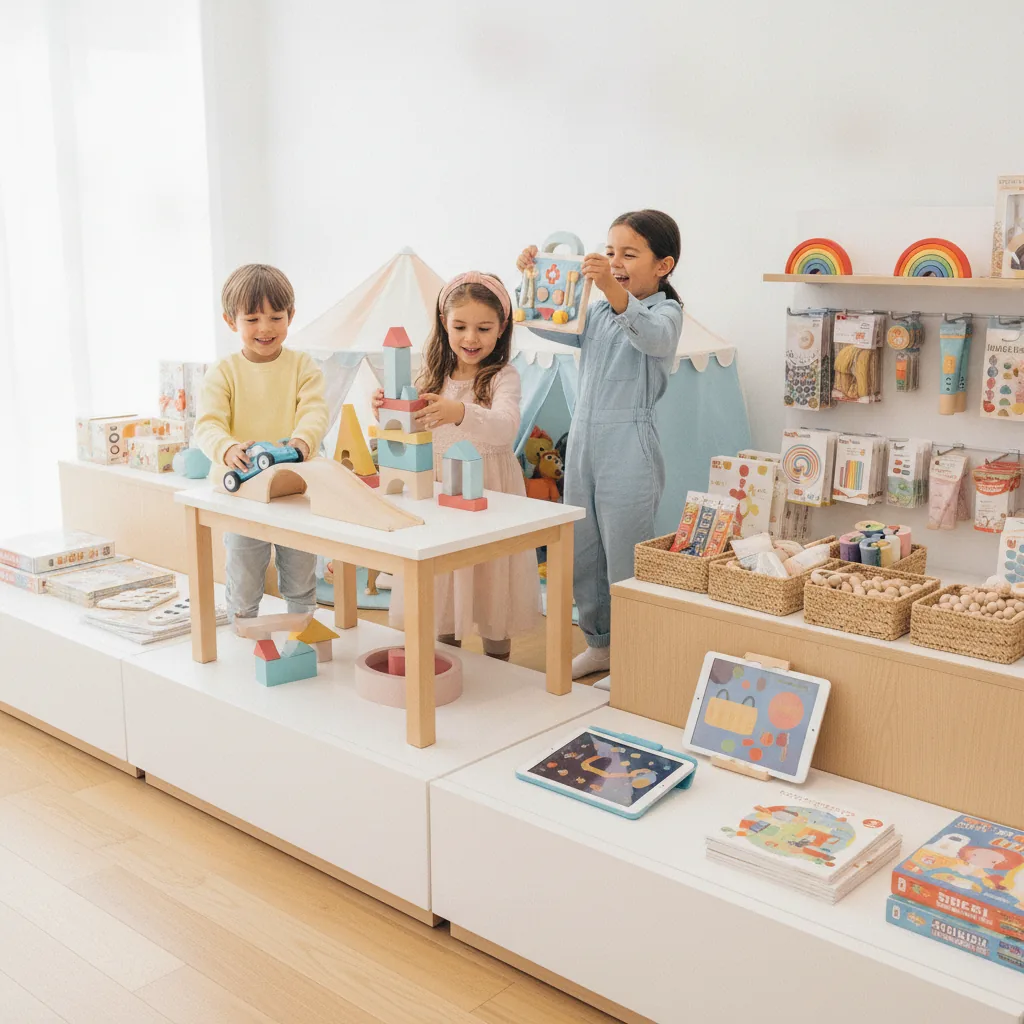 Playful modern lifestyle, joyful curious mood, soft bright